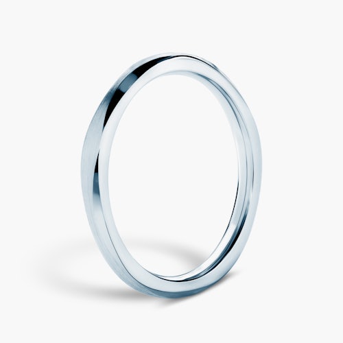 Pierścionek SAVICKI: białe złoto